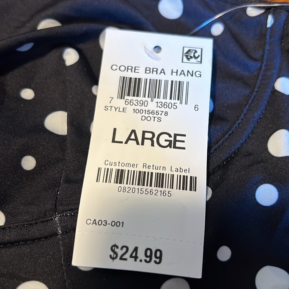 NWT International Concepts Lace Trim Bralette Bra Panty Set Black White Polka … - Picture 5 of 8